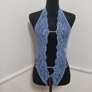 Avidlove Women's Sexy Lace Halter‎ Teddy Size Medium